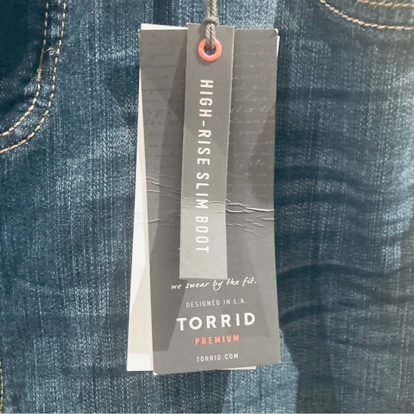 TORRID Sz 18R High  Rise Slim Boot Cut Mid-Wash Comfort Blue Jeans - Picture 2 of 16